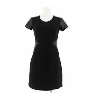 H by Halston VIP Ponte Dress Leathers Black